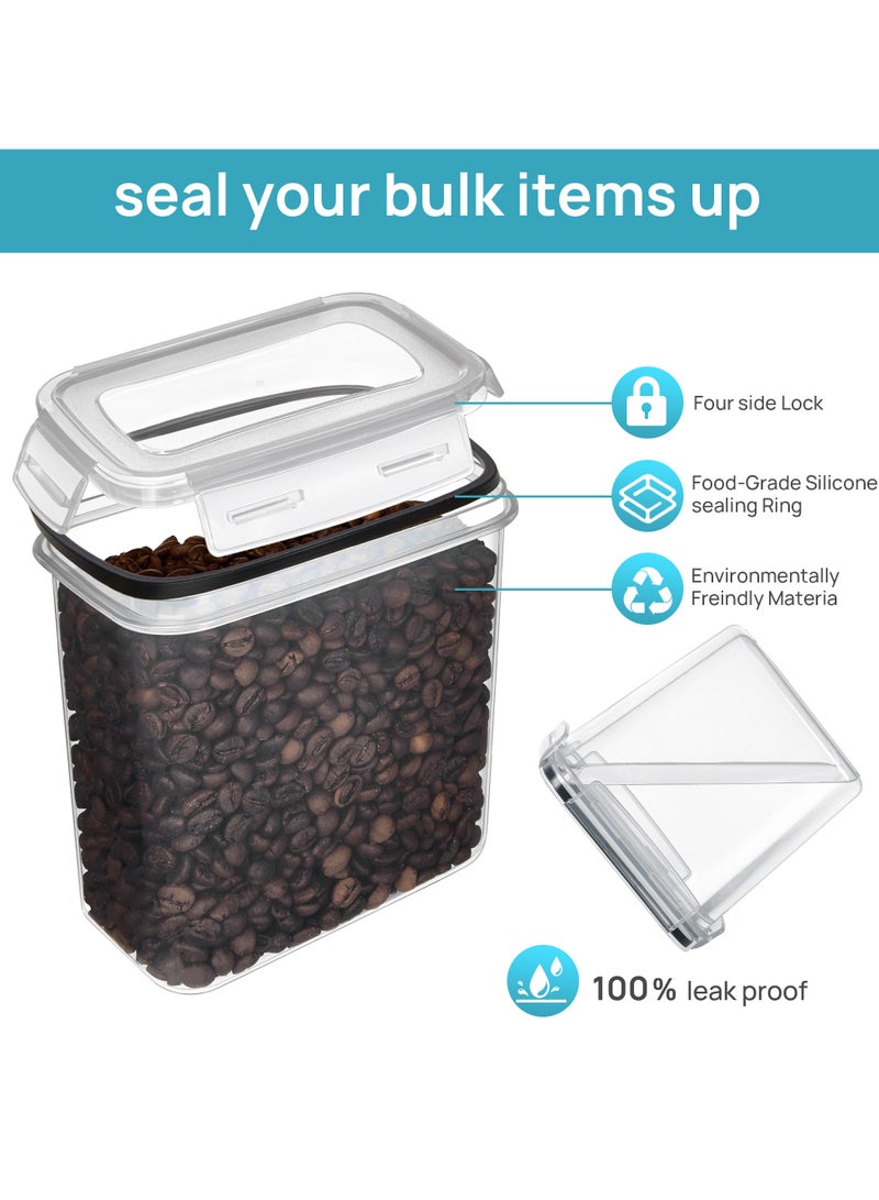 Vtopmart Vtopmart Airtight Food Storage Containers Set, Vtopmart 38pcs Plastic Kitchen and Pantry Organization Canisters, Black - Image 4