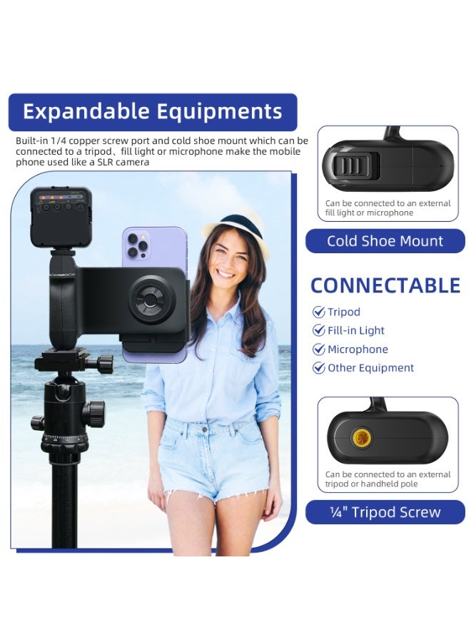 General Phone Grip Kit, 3-in-1 Mobile Phone Grip with MagSafe Wireless Charging/Detachable Bluetooth Remote, Built in Powerbank, Phone Stand  - Image 4