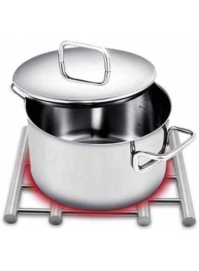 ناما حامل أواني/أكواب بتصميم منزلق قابل للتوسيع من الفولاذ المقاوم للصدأ، قاعدة أكواب لحماية سطح الطاولة، أداة تقديم الطعام - Image 2