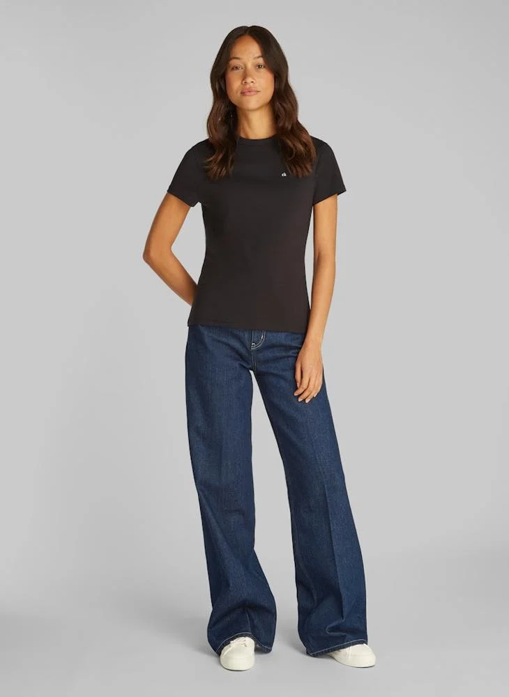 كالفن كلاين Crew Neck Knitted T-Shirt