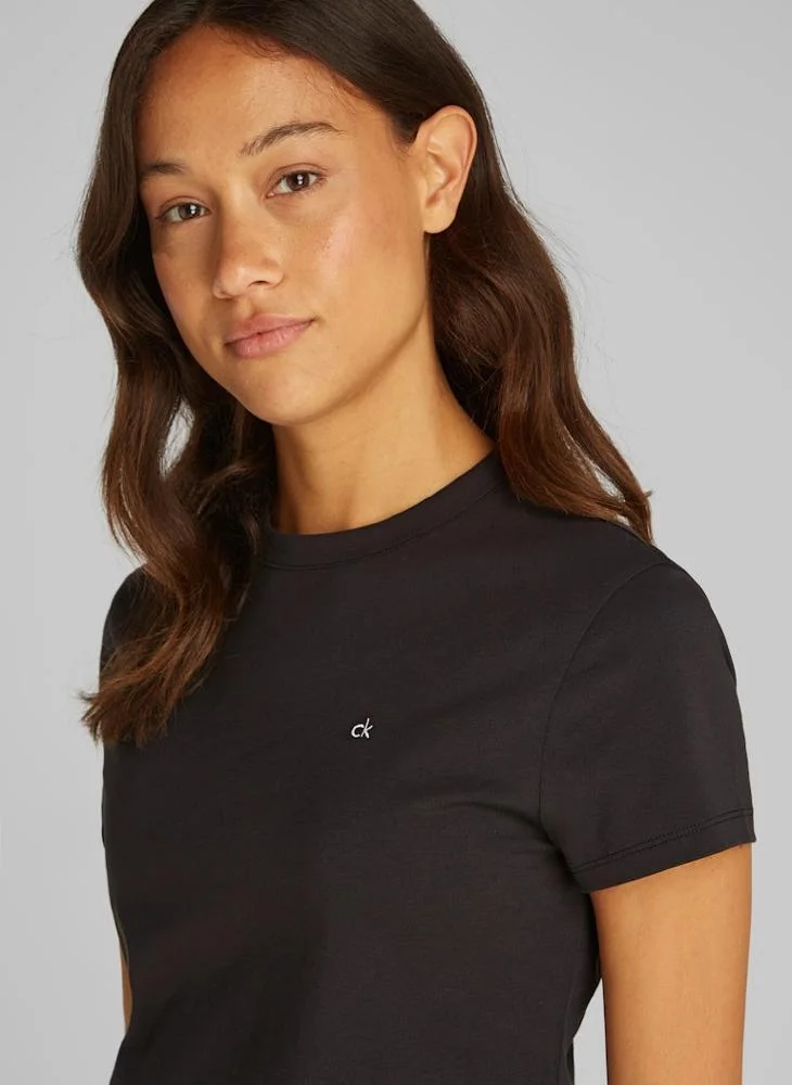 كالفن كلاين Crew Neck Knitted T-Shirt