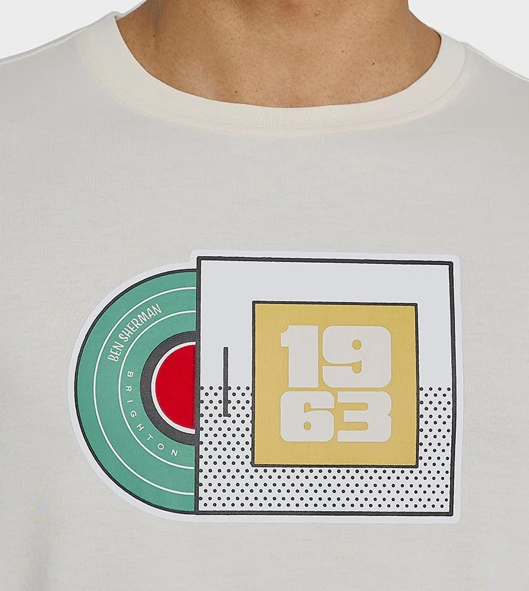 Ben Sherman  Ben Sherman Men's Crew Neck Short Sleeve Printed T-Shirt for Men | Best Price UAE