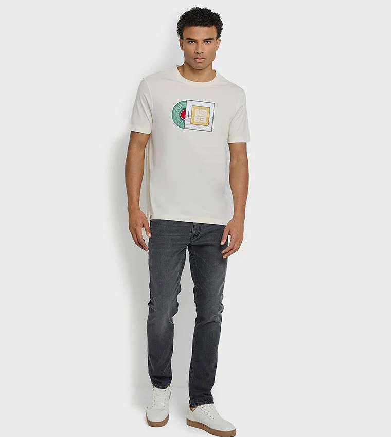 Ben Sherman  Ben Sherman Men's Crew Neck Short Sleeve Printed T-Shirt for Men | Best Price UAE