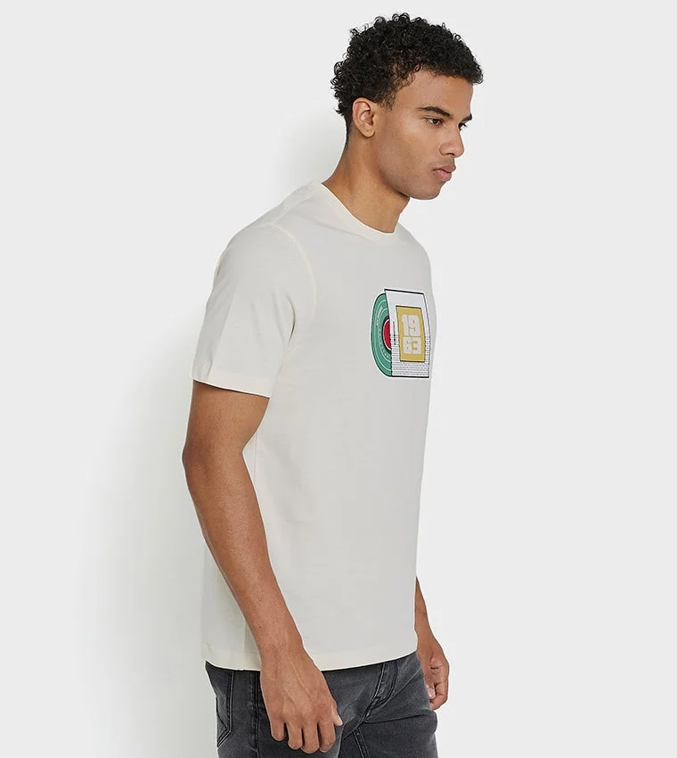 Ben Sherman  Ben Sherman Men's Crew Neck Short Sleeve Printed T-Shirt for Men | Best Price UAE