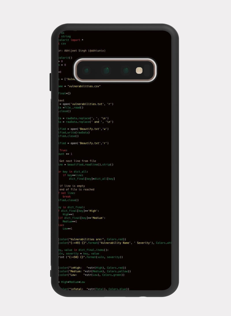 PXLAAT Samsung Galaxy S10 Plus case cover Gamer Hacker - Image 1