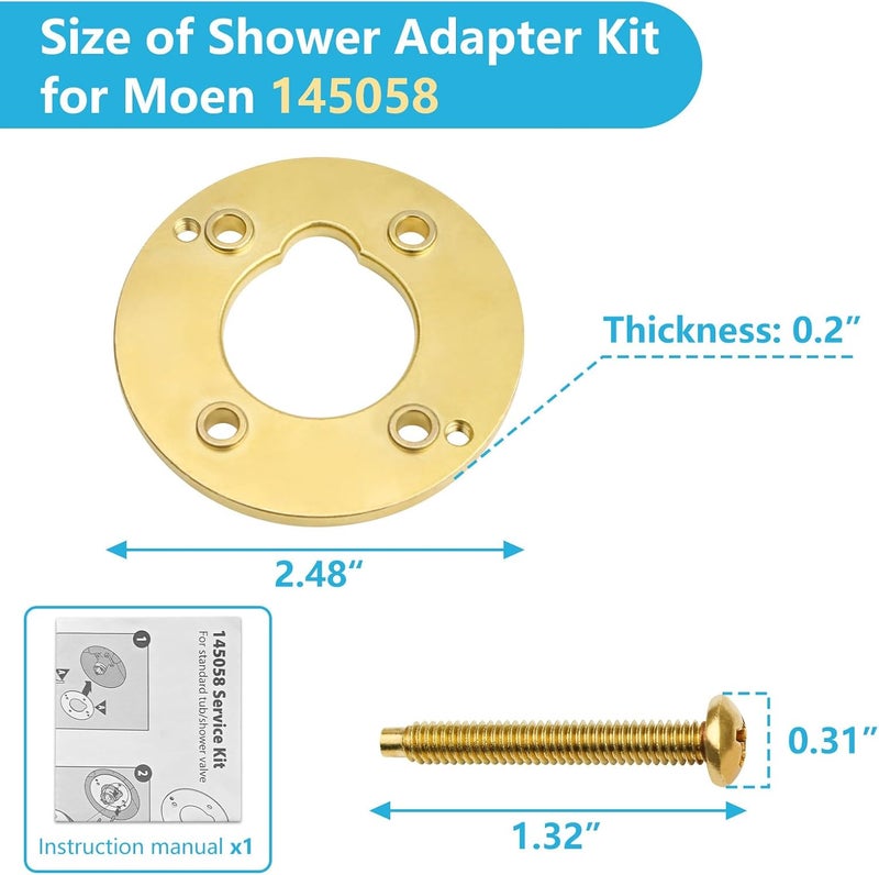 Apopip Shower Adapter Kit 145058 Replacement for Moen, Converts Standard Valve to Moentrol Valve Contains Instructions for Use - Image 2