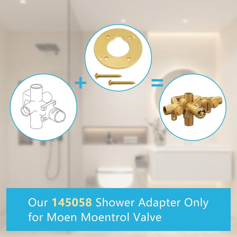 Apopip Shower Adapter Kit 145058 Replacement for Moen, Converts Standard Valve to Moentrol Valve Contains Instructions for Use - Image 4