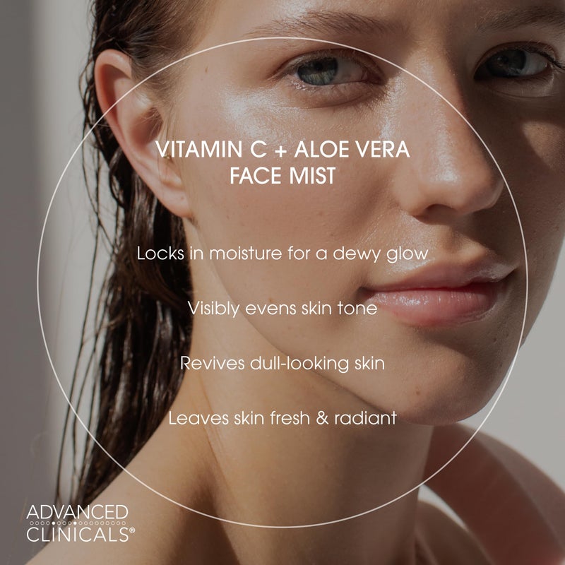 Advanced Clinicals Vitamin C Face Toner + Ferulic Acid & Rosewater, Antioxidant Facial Mist Spray for Face, Skin Refreshing, Hydrating, & Non-Greasy Instant Hydration Facial Spray, 7.5 Fl Oz - Image 3