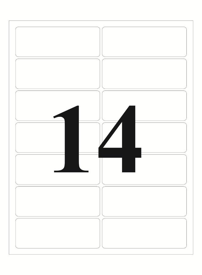 Oddy A4 Paper Label Stickers for Laser & Inkjet Printers - 14 Labels per Sheet - Pack of 100 Sheets, for Shipping, Address, Folders, Industrial use - Image 3