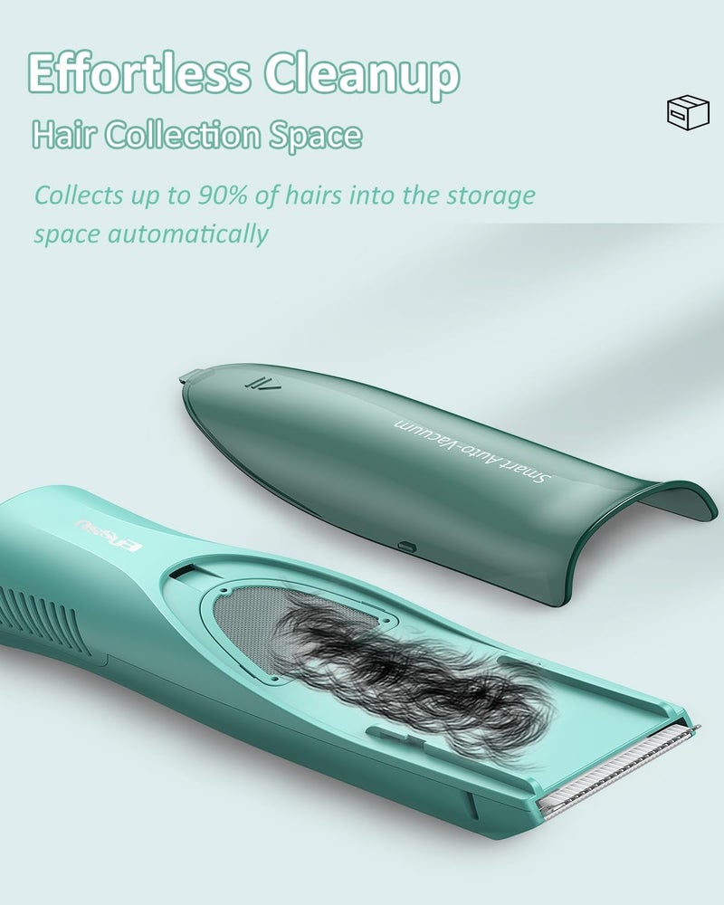 ENSSU Baby Hair ClipperVaccum Hair Clippers for KidsToddlersCordless Baby Hair Cutting Kit with Two ModesBaby Hair Trimmer Haircut Machine in Large Hairs Storage SpaceRechargeableWaterproof - Image 2