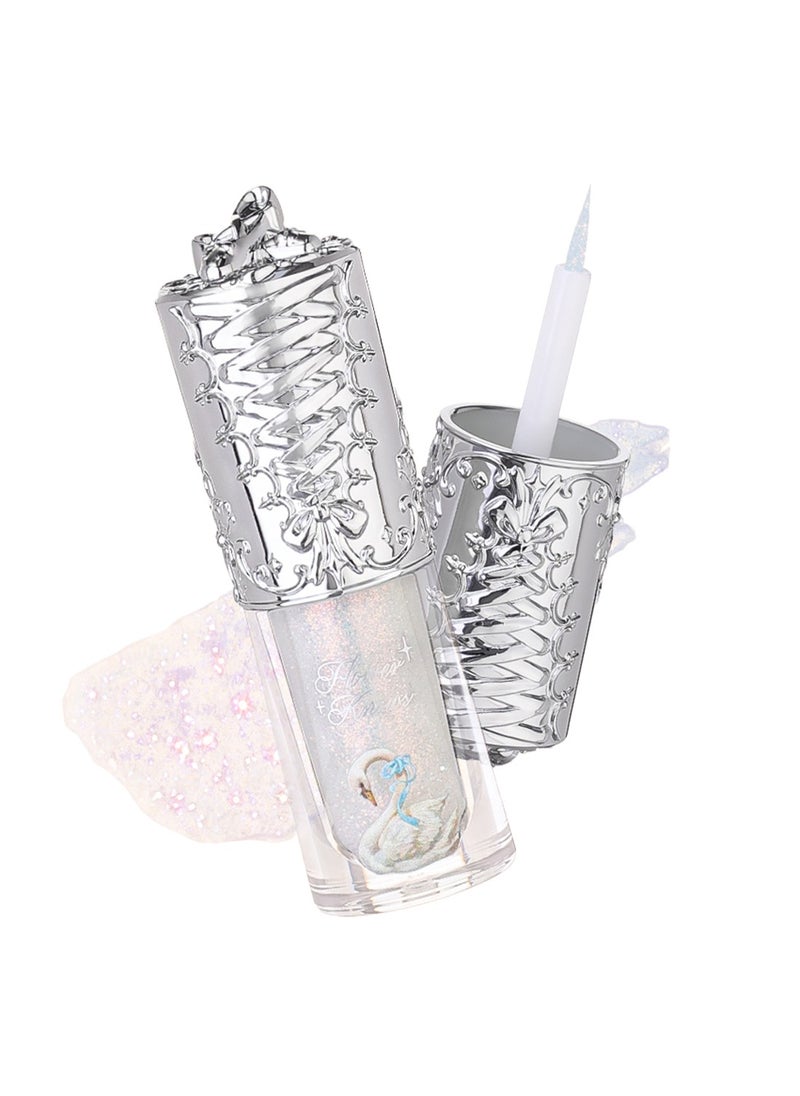 Flower Knows - Swan Ballet Liquid Eyeshadow Pearl Fine Glitter Long-Lasting Quick Dry Shimmer Dust Skins Eyeshadow 4g (04 Perfect Blossom) - Image 1
