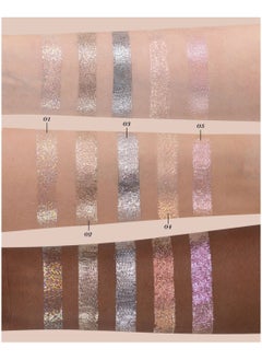 Flower Knows Swan Ballet Liquid Eyeshadow Pearl Fine Glitter Long-Lasting Quick Dry Shimmer Dust Skins Eyeshadow 4g (04 Perfect Blossom)  - Image 4