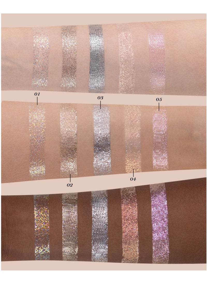 Flower Knows - Swan Ballet Liquid Eyeshadow Pearl Fine Glitter Long-Lasting Quick Dry Shimmer Dust Skins Eyeshadow 4g (04 Perfect Blossom) - Image 1