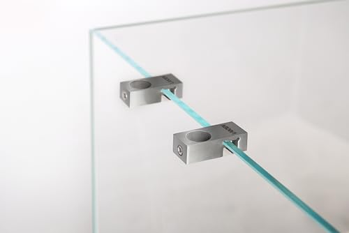 LANDEN 304 Stainless Steel Lily Pipes with Clamps for Rimless Glass Aquarium, Inflow and Outflow Set (Pipe Diameter 12mm)… - Image 5