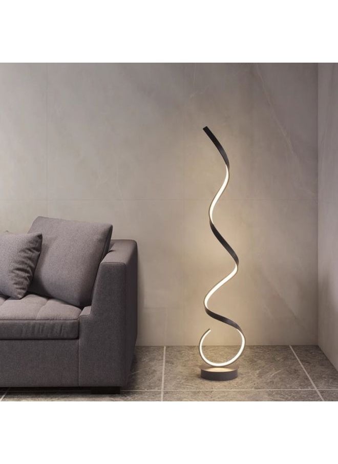 Generic - Living Room Sofa Vertical Table Lamp Nordic Art Design Background Wall Lamp Modern Simple Bedroom Bedside Floor Lamp-Color:Black 133cm-wuji - Image 1