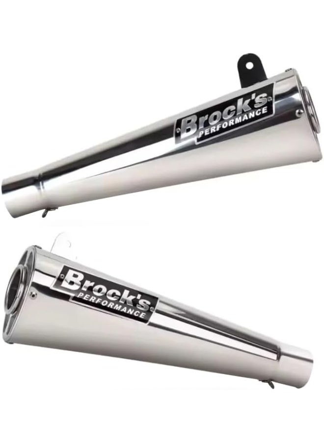 زوج من نظام العادم المزدوج بروك G176 ل GSX1300R - Image 2