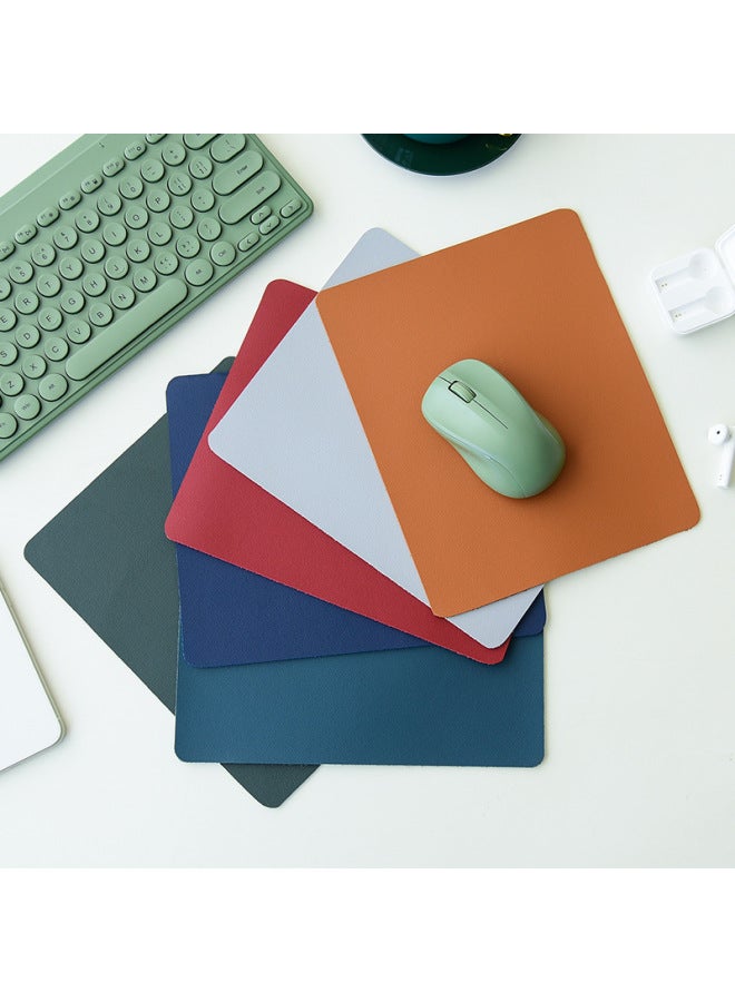 Solid Color Leather Mouse Pad Office Computer Large Desktop Protection Pad Waterproof Household Oversized Table Mat Pvc Tablecloth-Color:50*100cm-Pattern:NP007 Soft Yarn Powder - Image 5