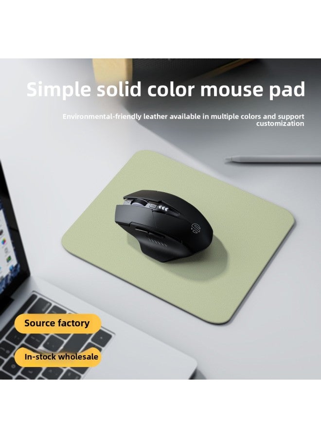 Solid Color Leather Mouse Pad Office Computer Large Desktop Protection Pad Waterproof Household Oversized Table Mat Pvc Tablecloth-Color:50*100cm-Pattern:NP007 Soft Yarn Powder - Image 2