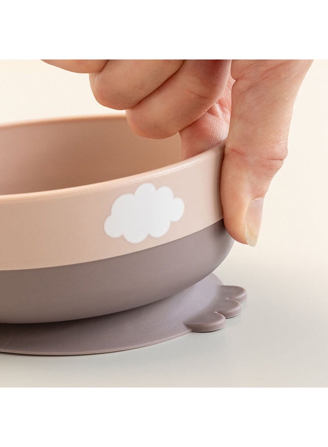 done by deer Foodie First Meal Set Happy Clouds Powder | Baby Bowl, Spoon  And  Mini Mug Set | Easy-Grip | Non-Slip Base | Durable  And  Dishwasher Safe - Image 5