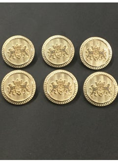 Karan Tuhafiye Karan Haberdashery Trench Coat and Coat Button Gold Metal 6 Piece Set 