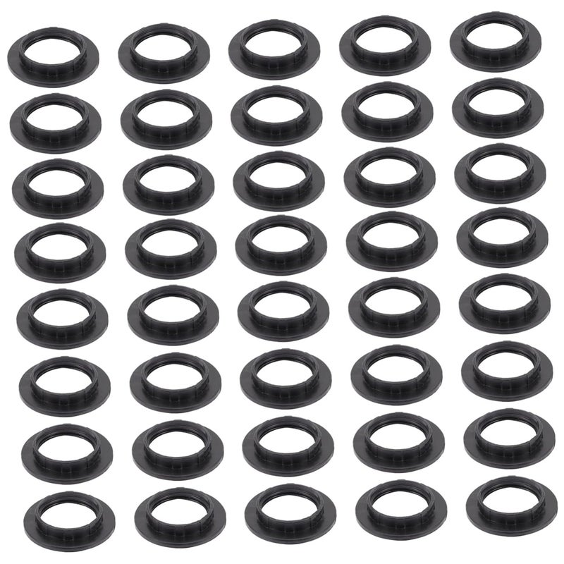 40pcs Plastic Light Socket Rings Lamp Head Ring Replacement Socket Lamp Accessory for Bulbs - Image 1