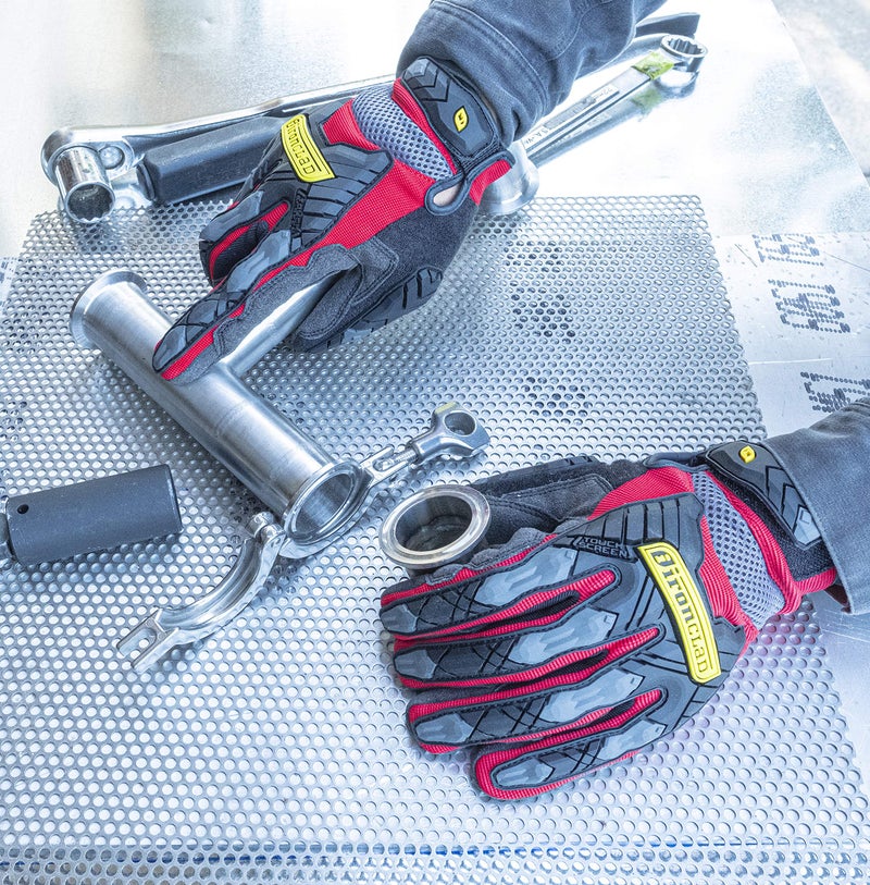 Ironclad Ironclad Command Impact 360 Cut A6 Work Gloves; Touch Screen Gloves Conductive Palm & Fingers, Impact Protection, Machine Washable, Sized S, M, L, XL, XXL (1 Pair), Red (IEX-MIGR5-05-XL)  - Image 4