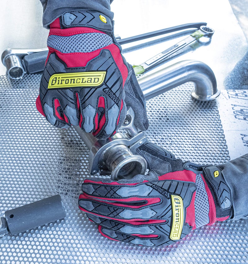 Ironclad Ironclad Command Impact 360 Cut A6 Work Gloves; Touch Screen Gloves Conductive Palm & Fingers, Impact Protection, Machine Washable, Sized S, M, L, XL, XXL (1 Pair), Red (IEX-MIGR5-05-XL)  - Image 5