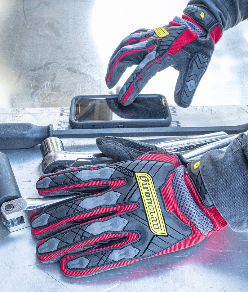 Ironclad Ironclad Command Impact 360 Cut A6 Work Gloves; Touch Screen Gloves Conductive Palm & Fingers, Impact Protection, Machine Washable, Sized S, M, L, XL, XXL (1 Pair), Red (IEX-MIGR5-05-XL)  - Image 3