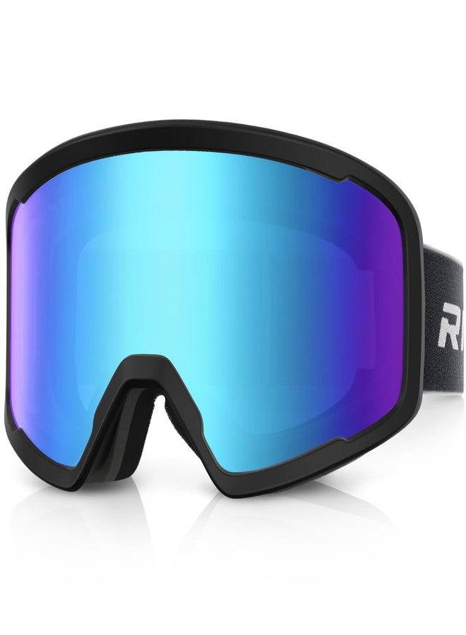 RIOROO Ski/Snowboard Goggles for Men Women, OTG Snow Goggles Anti Fog 100% UV Protection Snowboarding Goggles - Image 1