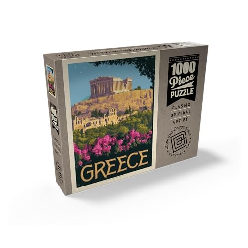 MyPuzzle.com MyPuzzle Greece The Parthenon Vintage Poster Premium 1000 Piece Jigsaw Puzzle for Adults - Image 5