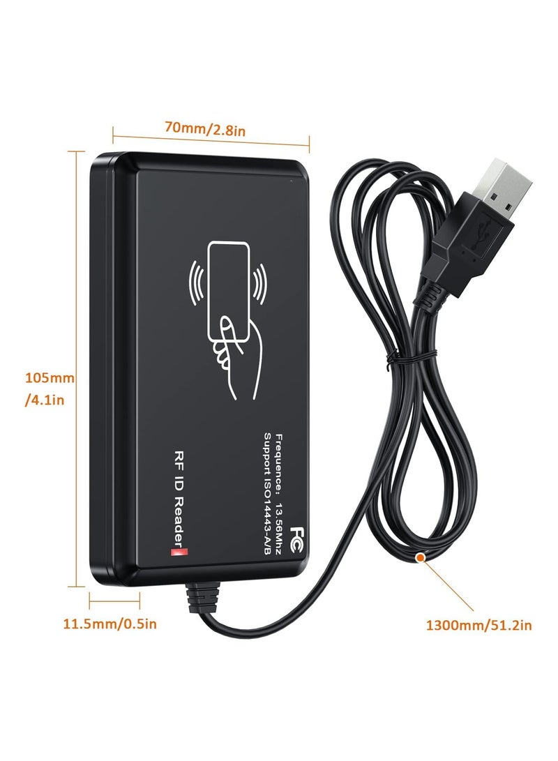 TeleGiga Dual Frequency [13.56 Mhz, 125Khz] USB RFID Reader With One Year Warranty  - Image 3