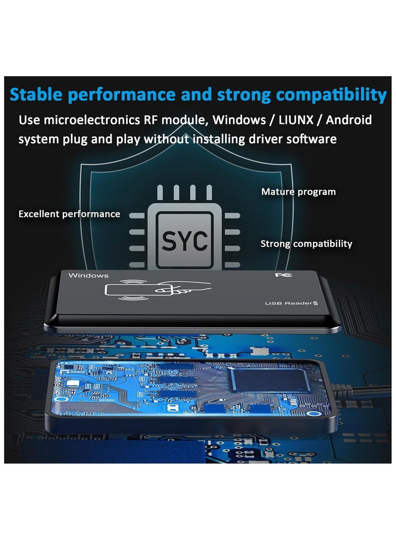 TeleGiga Dual Frequency [13.56 Mhz, 125Khz] USB RFID Reader With One Year Warranty  - Image 5