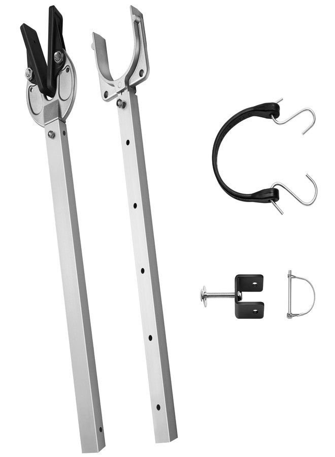 AHIER Adjustable Boat Transom Saver, Transom Savers for Outboard Motor Support, Outboard Motor Support with Heavy Duty Composite Head for Holding Engine, Roller and Trailer Mounts (Silver) - Image 1