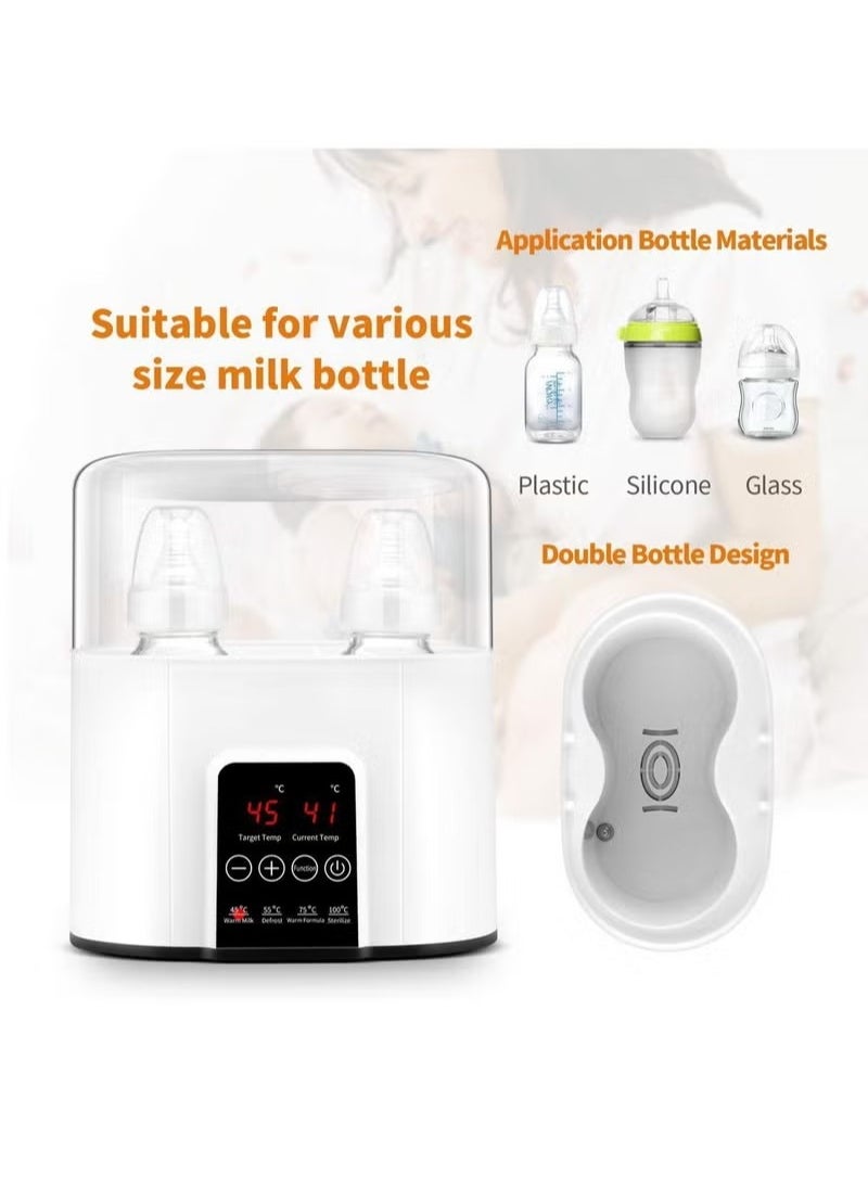 Gonice Baby Bottle Warmer Milk Formula Baby Food Heater And Steam Sterilizer With Cleaning Brush  - Image 2
