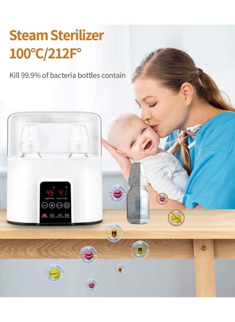 Gonice Baby Bottle Warmer Milk Formula Baby Food Heater And Steam Sterilizer With Cleaning Brush  - Image 4