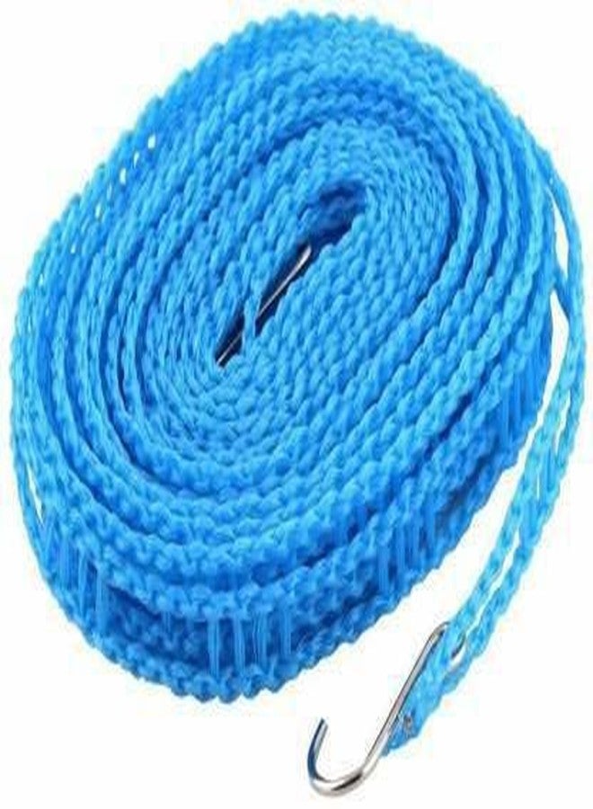 Bekner Nylon Clothesline, 5m, Multicolour, Windproof & Non-Slip, Portable & Adjustable - Image 1