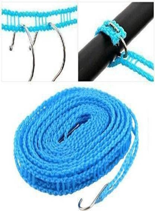 Bekner Nylon Clothesline, 5m, Multicolour, Windproof & Non-Slip, Portable & Adjustable - Image 2