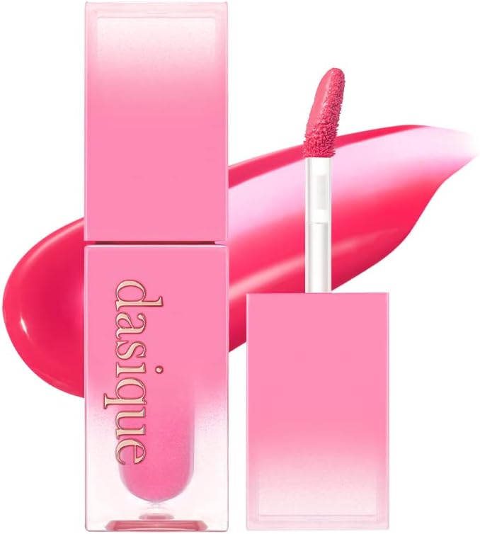 DASIQUE Juicy Dewy Tint (04 Plum Dew) - Long-wearing Glossy Lip Stain, Non-sticky, Vegan & Cruelty-free - Image 1