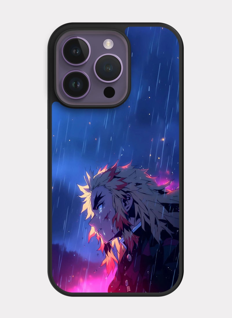 بكسلات كفر ايفون 14 برو قاتل الشياطين رينغوكو ازرق - Image 1