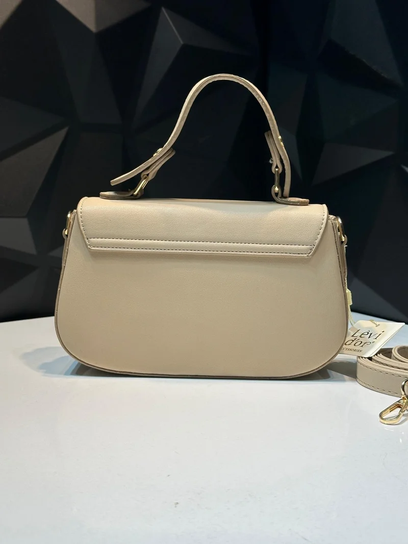 ليفيدور Special Color Combination Faux Leather Women's Shoulder and Shoulder Bag Designed as a Handbag 930164.VZN