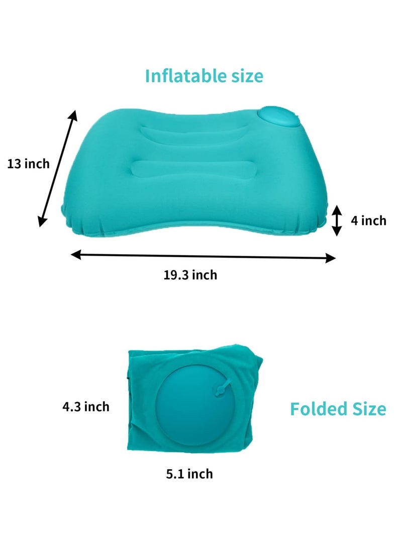 Generic Ultralight Inflatable Camping Travel Pillow, Compressible, Compact, Comfortable, Ergonomic Pillow for Neck & Lumbar Support and a Good Night Sleep while Camp, Backpacking - Image 4