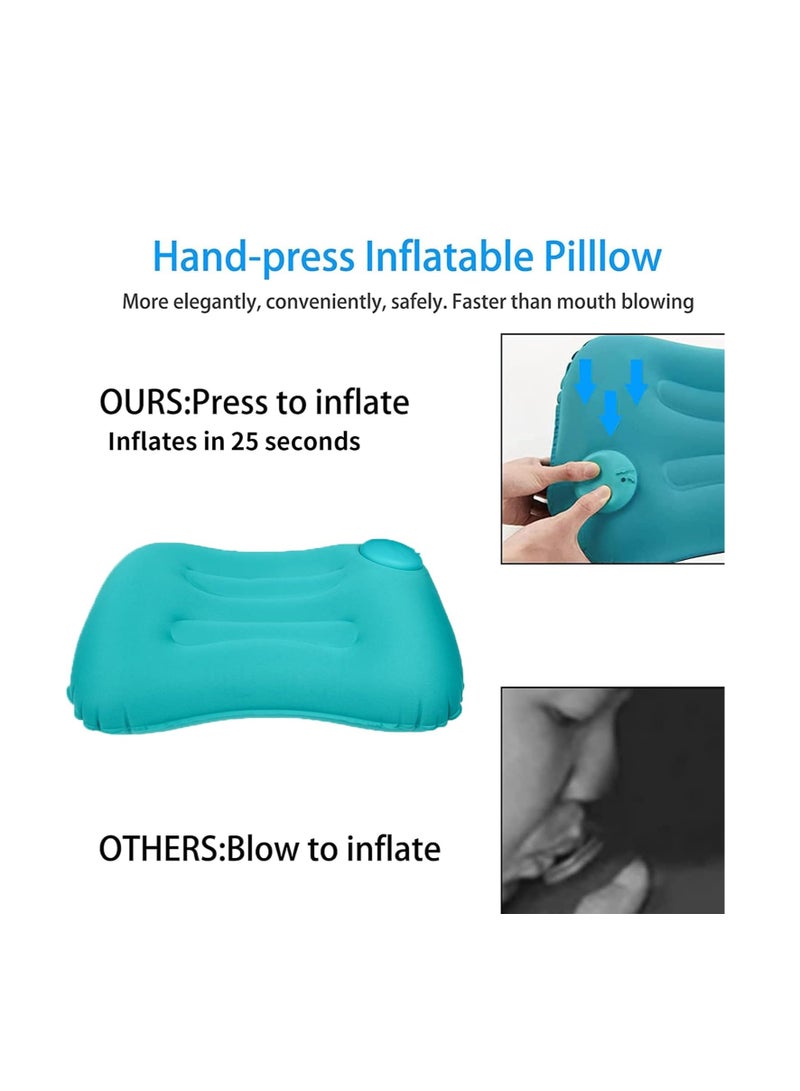 Generic Ultralight Inflatable Camping Travel Pillow, Compressible, Compact, Comfortable, Ergonomic Pillow for Neck & Lumbar Support and a Good Night Sleep while Camp, Backpacking - Image 5