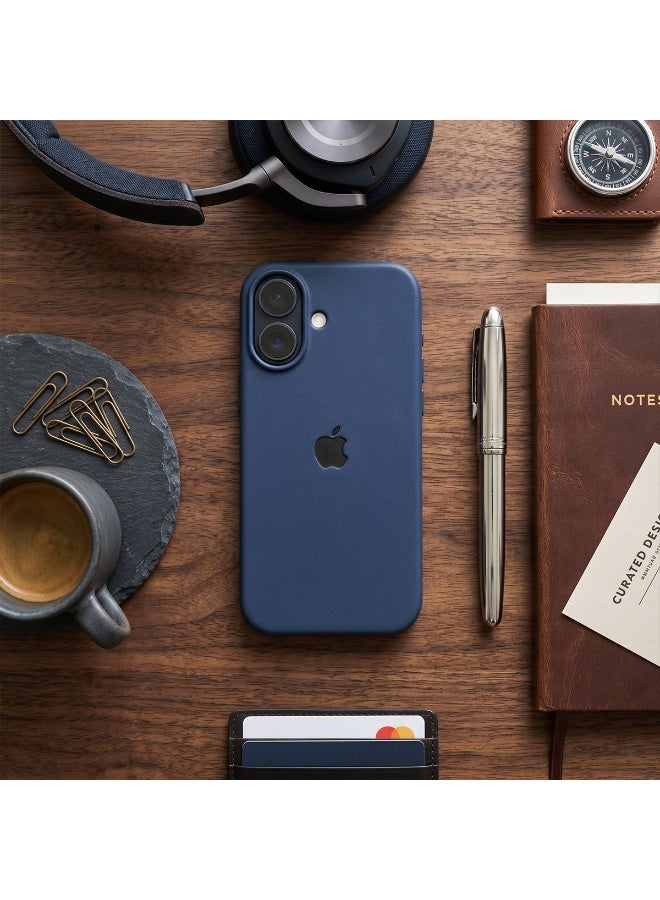 سيليكون غطاء حماية مغناطيسي فاخر متوافق مع سلسلة iPhone 17 أزرق داكن - مقاوم للصدمات، نحيف، ناعم الملمس مع دعم الشحن اللاسلكي المغناطيسي - Image 5