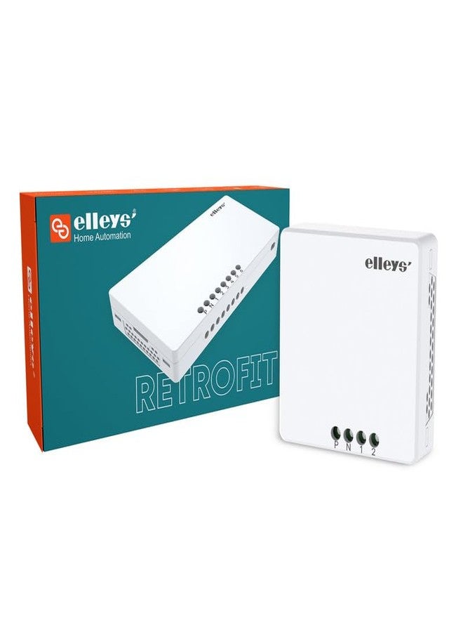 Elleys' مفتاح ذكي Wi-Fi 2 Node من Elleys للتحديث الآلي للمنزل (2 مفتاح تشغيل/إيقاف) | يناسب لوحات المفاتيح الحالية، لا حاجة لمركز تحكم | تحكم عبر التطبيق | توافق صوتي مع أليكسا، مساعد جوجل (1 قطعة) - Image 1