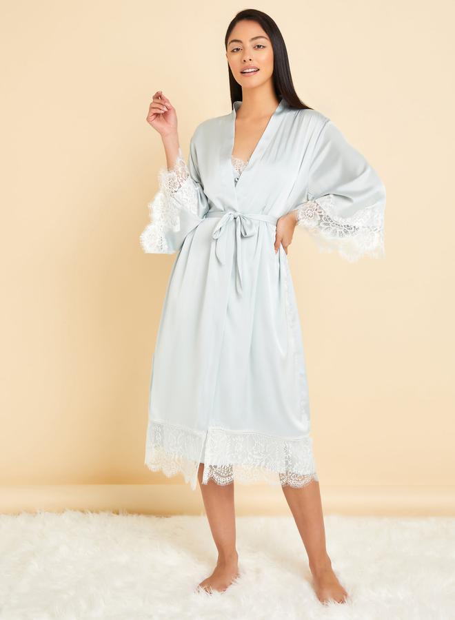 ستايلي طقم من 2 ( قميص نوم + روب ) - Image 3