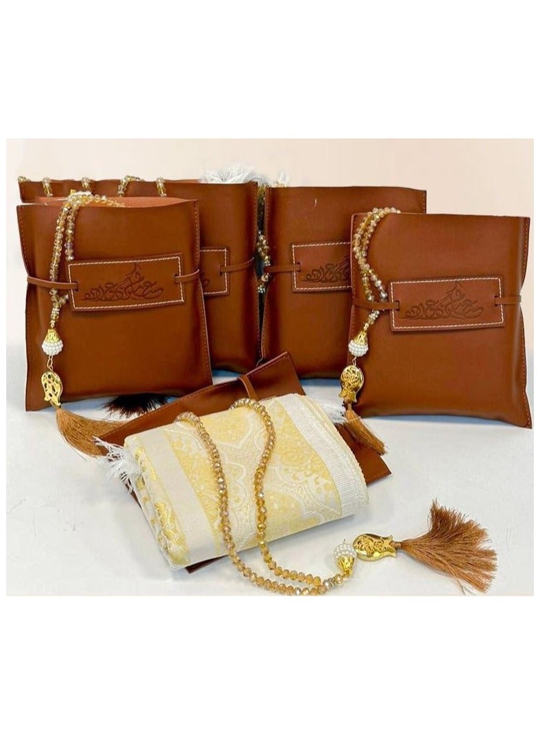 Prayer Mat set with leather box