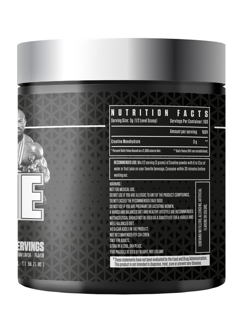 DEXTER JACKSON - Black Series Creatine Monohydrate - Unflavored, 300g - Image 1