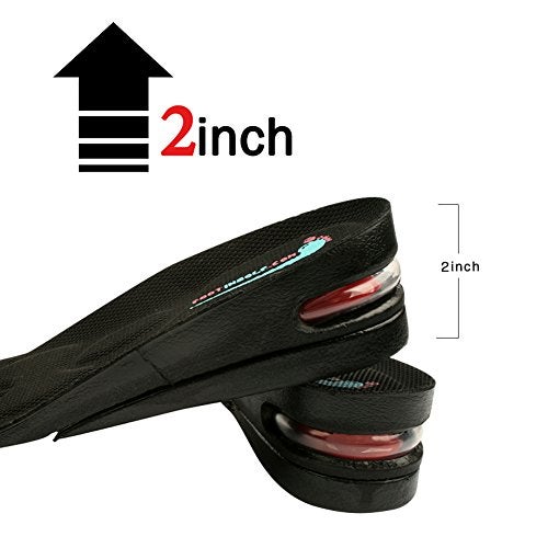 FOOTINSOLE.COM Height Increase Shoe Insoles with Air Cushion (2 Layers (2" UP) (Women's 5.5-9.5)) - Image 2