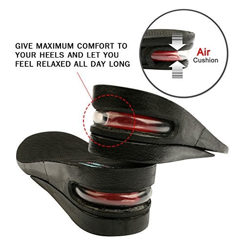 FOOTINSOLE.COM Height Increase Shoe Insoles with Air Cushion (2 Layers (2" UP) (Women's 5.5-9.5)) - Image 3