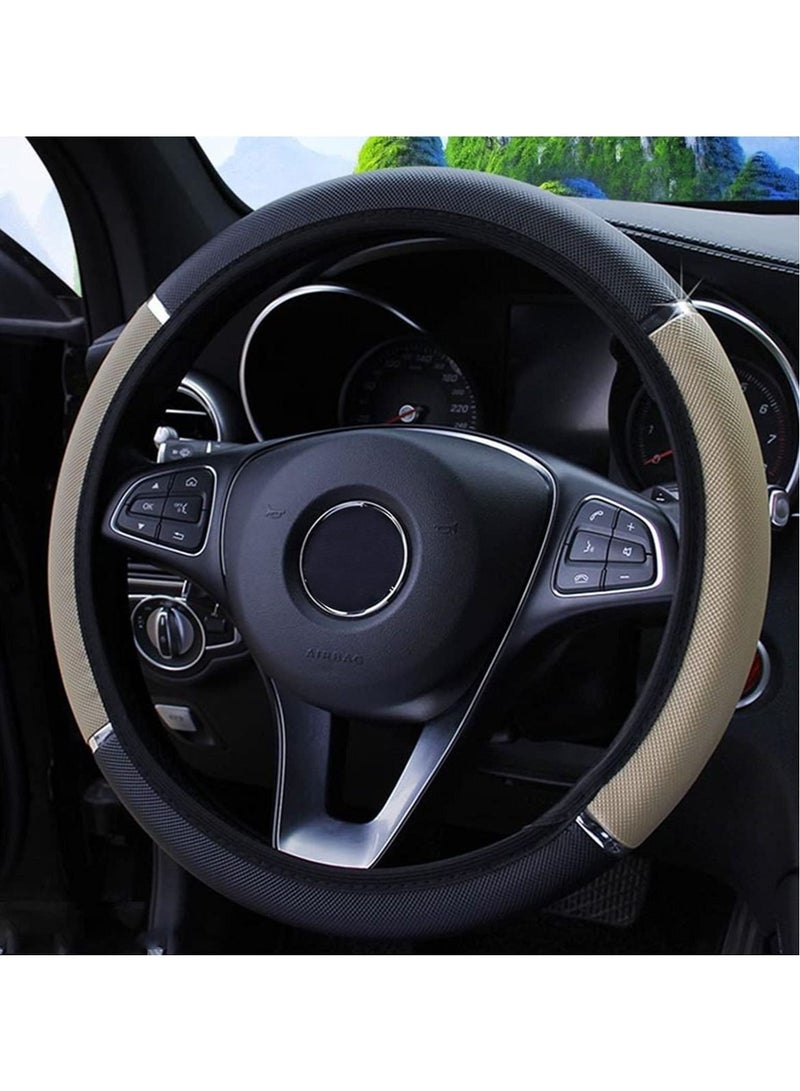 SYOSI Car Steering Wheel Cover,  Non-Slip, Elastic, Steering Wheel Cover for Men and Women, Universal Fit 15 Inches Cars, Vehicles, SUVs - Image 1